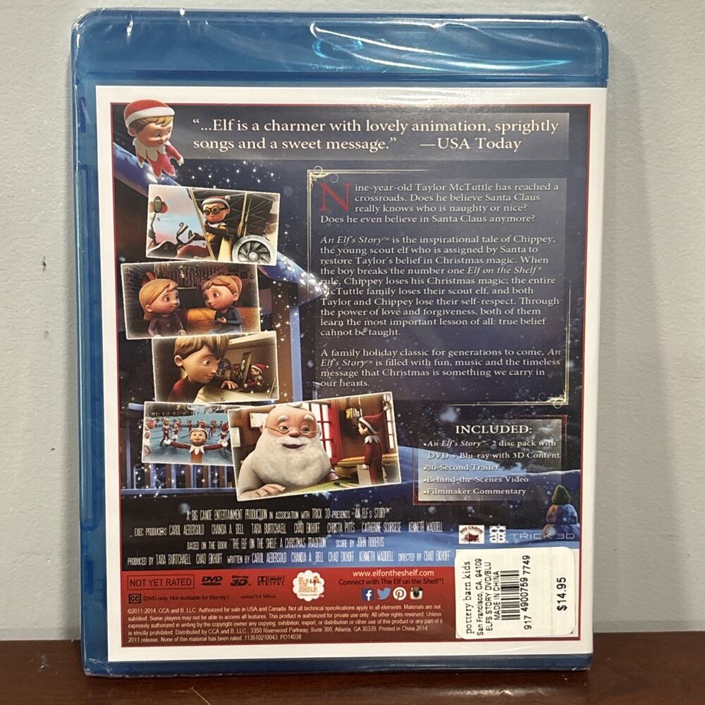 An Elf's Story (Blu-ray/DVD, 2011, 3D Content) NEW - Picture 2 of 6